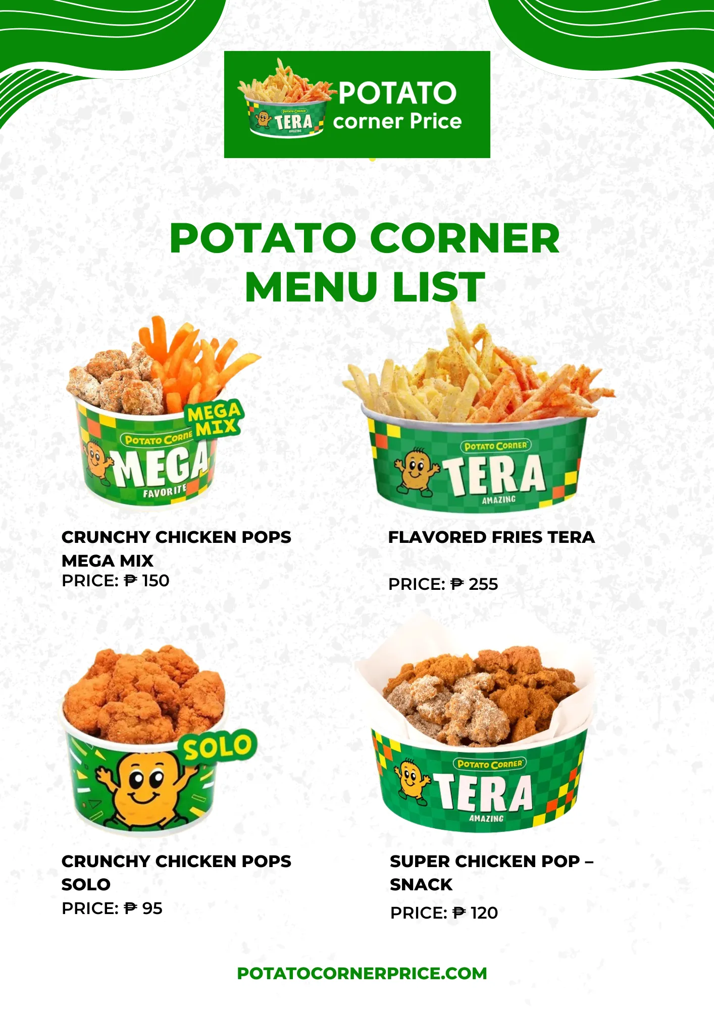 potato corner prices list 1